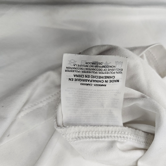 Nike Men's White Tank Top Just Do It, Size Large, 100% Polyester. - Picture 5 of 5